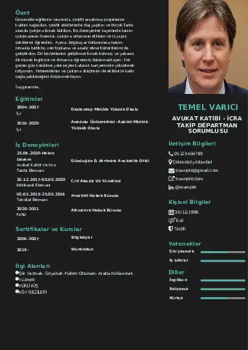 Hukuk Sekreteri Cv Örnekleri cv indir